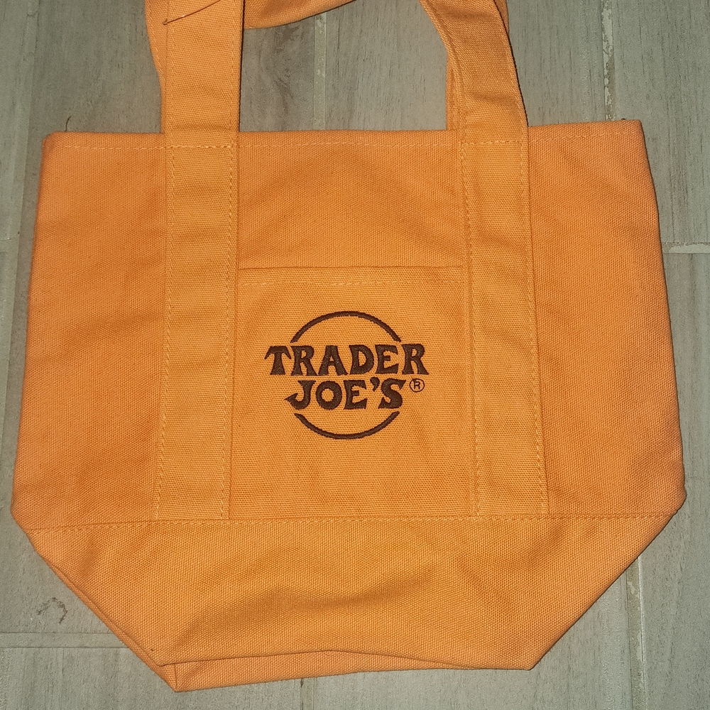 NWT Trader Joe's Trick Or Treat Orange Tote Bag, Limited Edition
